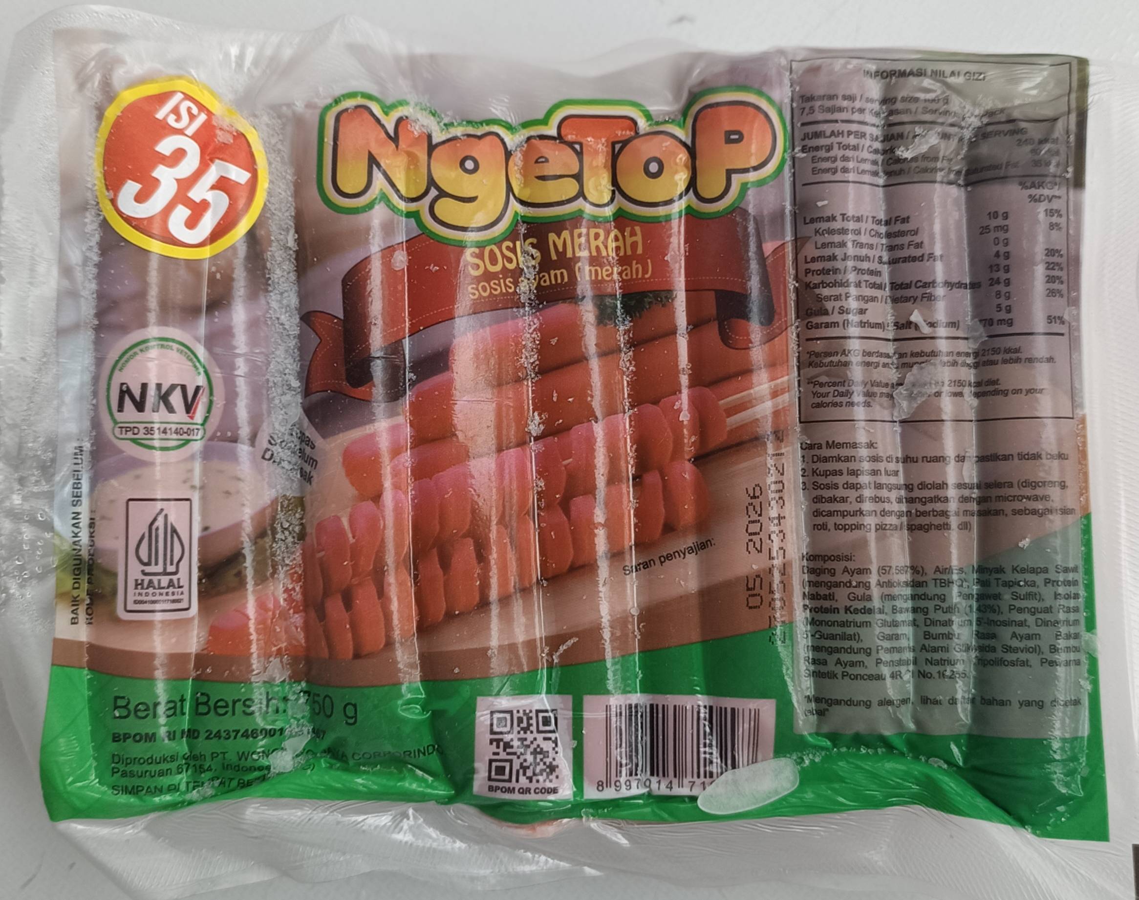 Sosis Ngetop 750gr